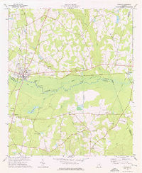 Midville Georgia Historical topographic map, 1:24000 scale, 7.5 X 7.5 Minute, Year 1974