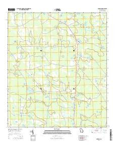 Midway Georgia Current topographic map, 1:24000 scale, 7.5 X 7.5 Minute, Year 2014