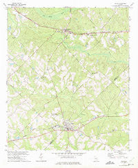 Milan Georgia Historical topographic map, 1:24000 scale, 7.5 X 7.5 Minute, Year 1972