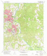 Milledgeville Georgia Historical topographic map, 1:24000 scale, 7.5 X 7.5 Minute, Year 1972