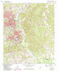 Milledgeville Georgia Historical topographic map, 1:24000 scale, 7.5 X 7.5 Minute, Year 1972