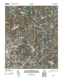 Milstead Georgia Historical topographic map, 1:24000 scale, 7.5 X 7.5 Minute, Year 2011