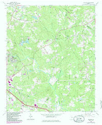 Milstead Georgia Historical topographic map, 1:24000 scale, 7.5 X 7.5 Minute, Year 1964
