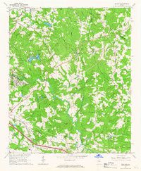 Milstead Georgia Historical topographic map, 1:24000 scale, 7.5 X 7.5 Minute, Year 1964