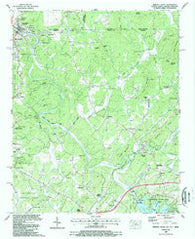 Mineral Bluff Georgia Historical topographic map, 1:24000 scale, 7.5 X 7.5 Minute, Year 1988