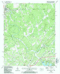 Mineral Bluff Georgia Historical topographic map, 1:24000 scale, 7.5 X 7.5 Minute, Year 1988