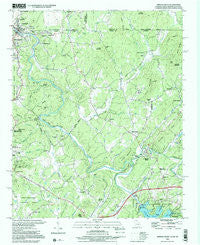 Mineral Bluff Georgia Historical topographic map, 1:24000 scale, 7.5 X 7.5 Minute, Year 1999
