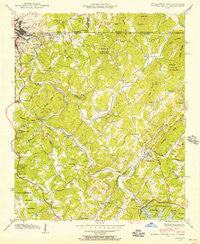 Mineral Bluff Georgia Historical topographic map, 1:24000 scale, 7.5 X 7.5 Minute, Year 1941