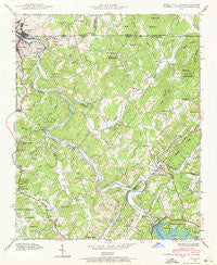 Mineral Bluff Georgia Historical topographic map, 1:24000 scale, 7.5 X 7.5 Minute, Year 1941