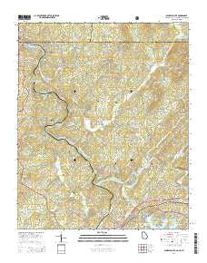 Mineral Bluff Georgia Current topographic map, 1:24000 scale, 7.5 X 7.5 Minute, Year 2014