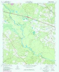 Minter Georgia Historical topographic map, 1:24000 scale, 7.5 X 7.5 Minute, Year 1974