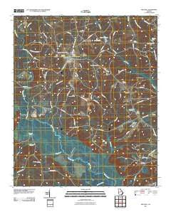 Mitchell Georgia Historical topographic map, 1:24000 scale, 7.5 X 7.5 Minute, Year 2011