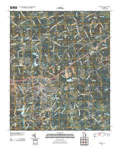 Monroe Georgia Historical topographic map, 1:24000 scale, 7.5 X 7.5 Minute, Year 2011