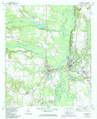 Montezuma Georgia Historical topographic map, 1:24000 scale, 7.5 X 7.5 Minute, Year 1971