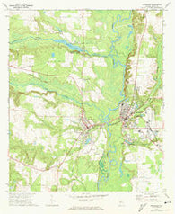 Montezuma Georgia Historical topographic map, 1:24000 scale, 7.5 X 7.5 Minute, Year 1971