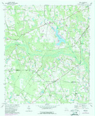 Mora Georgia Historical topographic map, 1:24000 scale, 7.5 X 7.5 Minute, Year 1972