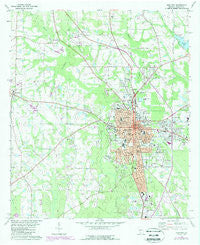 Moultrie Georgia Historical topographic map, 1:24000 scale, 7.5 X 7.5 Minute, Year 1978