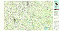 Moultrie Georgia Historical topographic map, 1:100000 scale, 30 X 60 Minute, Year 1979