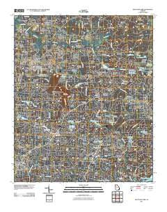 Mountain Park Georgia Historical topographic map, 1:24000 scale, 7.5 X 7.5 Minute, Year 2011