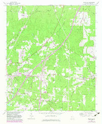 Mountville Georgia Historical topographic map, 1:24000 scale, 7.5 X 7.5 Minute, Year 1964
