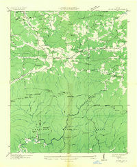 Mulky Gap Georgia Historical topographic map, 1:24000 scale, 7.5 X 7.5 Minute, Year 1935