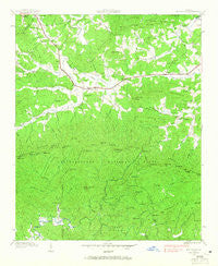 Mulky Gap Georgia Historical topographic map, 1:24000 scale, 7.5 X 7.5 Minute, Year 1938