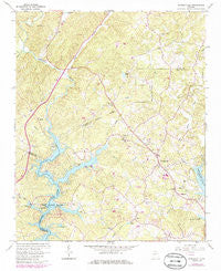 Murrayville Georgia Historical topographic map, 1:24000 scale, 7.5 X 7.5 Minute, Year 1964