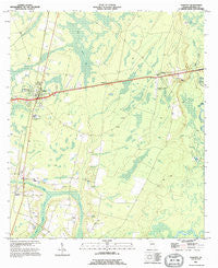 Nahunta Georgia Historical topographic map, 1:24000 scale, 7.5 X 7.5 Minute, Year 1993
