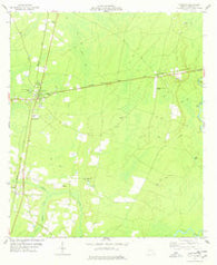 Nahunta Georgia Historical topographic map, 1:24000 scale, 7.5 X 7.5 Minute, Year 1978