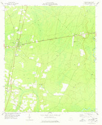 Nahunta Georgia Historical topographic map, 1:24000 scale, 7.5 X 7.5 Minute, Year 1978