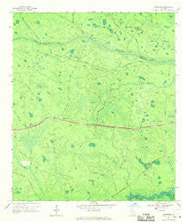 Needmore Georgia Historical topographic map, 1:24000 scale, 7.5 X 7.5 Minute, Year 1968