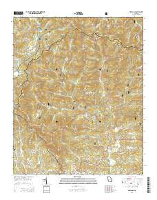 Neels Gap Georgia Current topographic map, 1:24000 scale, 7.5 X 7.5 Minute, Year 2014