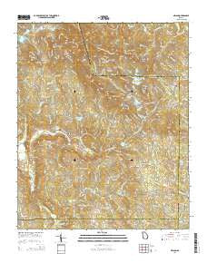Nelson Georgia Current topographic map, 1:24000 scale, 7.5 X 7.5 Minute, Year 2014