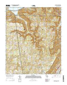 New Home Georgia Current topographic map, 1:24000 scale, 7.5 X 7.5 Minute, Year 2014