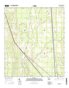 Newell Georgia Current topographic map, 1:24000 scale, 7.5 X 7.5 Minute, Year 2014