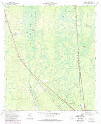 Newell Georgia Historical topographic map, 1:24000 scale, 7.5 X 7.5 Minute, Year 1966