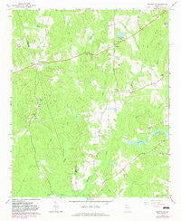 Newnan SW Georgia Historical topographic map, 1:24000 scale, 7.5 X 7.5 Minute, Year 1965