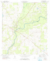 Newton Georgia Historical topographic map, 1:24000 scale, 7.5 X 7.5 Minute, Year 1974
