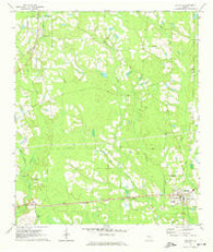 Nicholls Georgia Historical topographic map, 1:24000 scale, 7.5 X 7.5 Minute, Year 1971