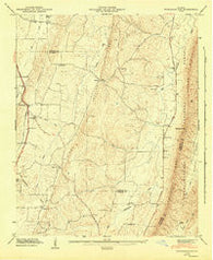 Nickajack Gap Georgia Historical topographic map, 1:24000 scale, 7.5 X 7.5 Minute, Year 1946