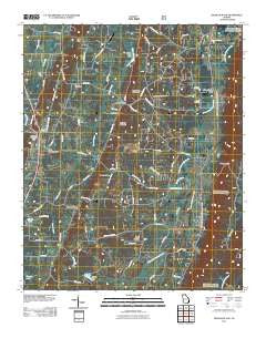 Nickajack Gap Georgia Historical topographic map, 1:24000 scale, 7.5 X 7.5 Minute, Year 2011