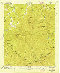 Noontootla Georgia Historical topographic map, 1:24000 scale, 7.5 X 7.5 Minute, Year 1947