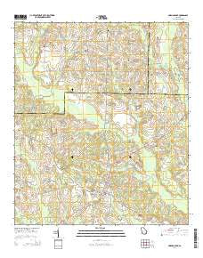 Norman Park Georgia Current topographic map, 1:24000 scale, 7.5 X 7.5 Minute, Year 2014
