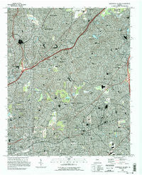 Northeast Atlanta Georgia Historical topographic map, 1:24000 scale, 7.5 X 7.5 Minute, Year 1993