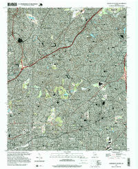Northeast Atlanta Georgia Historical topographic map, 1:24000 scale, 7.5 X 7.5 Minute, Year 1997