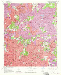 Northeast Atlanta Georgia Historical topographic map, 1:24000 scale, 7.5 X 7.5 Minute, Year 1954