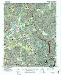 Northwest Atlanta Georgia Historical topographic map, 1:24000 scale, 7.5 X 7.5 Minute, Year 1993