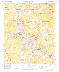 Nottely Dam Georgia Historical topographic map, 1:24000 scale, 7.5 X 7.5 Minute, Year 1966