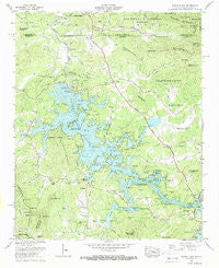 Nottely Dam Georgia Historical topographic map, 1:24000 scale, 7.5 X 7.5 Minute, Year 1966