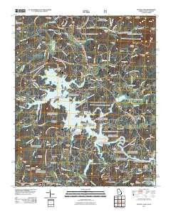 Nottely Dam Georgia Historical topographic map, 1:24000 scale, 7.5 X 7.5 Minute, Year 2011